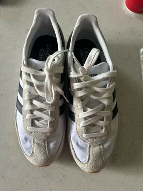 adidas White and Black Women's Athletic Shoes